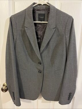 The Limited Gray Women's Blazer - Two-Button Notch Lapel